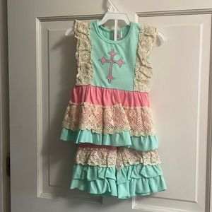 Baby girl cross outfit